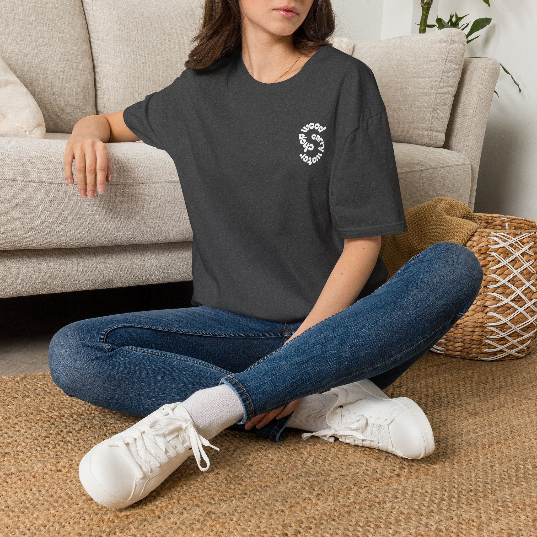 Chill Vibes T-Shirt — 'Water, Earth, Air, Fire' Circle Graphic