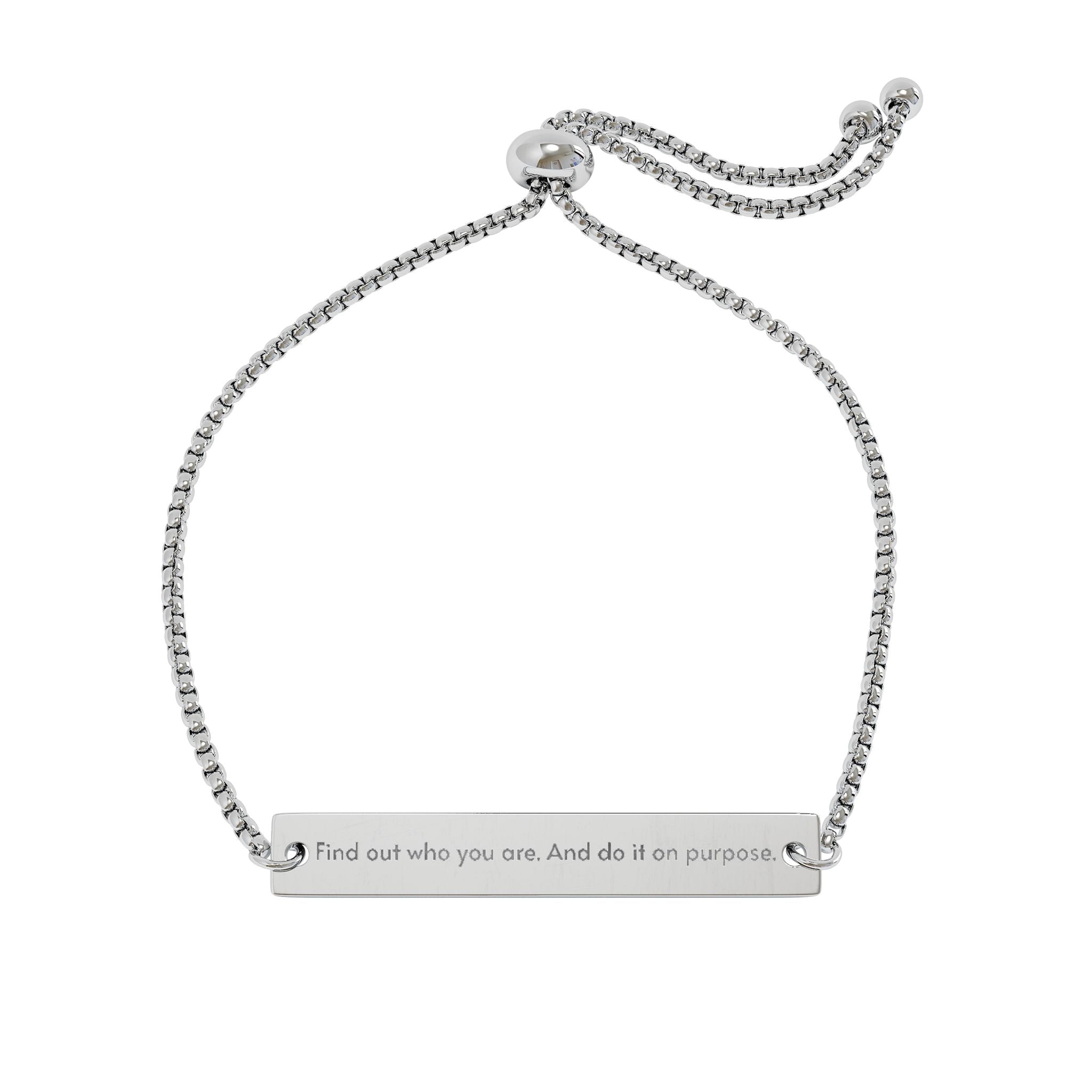 A nod to Dolly Parton, Engraved Adjustable Bracelet