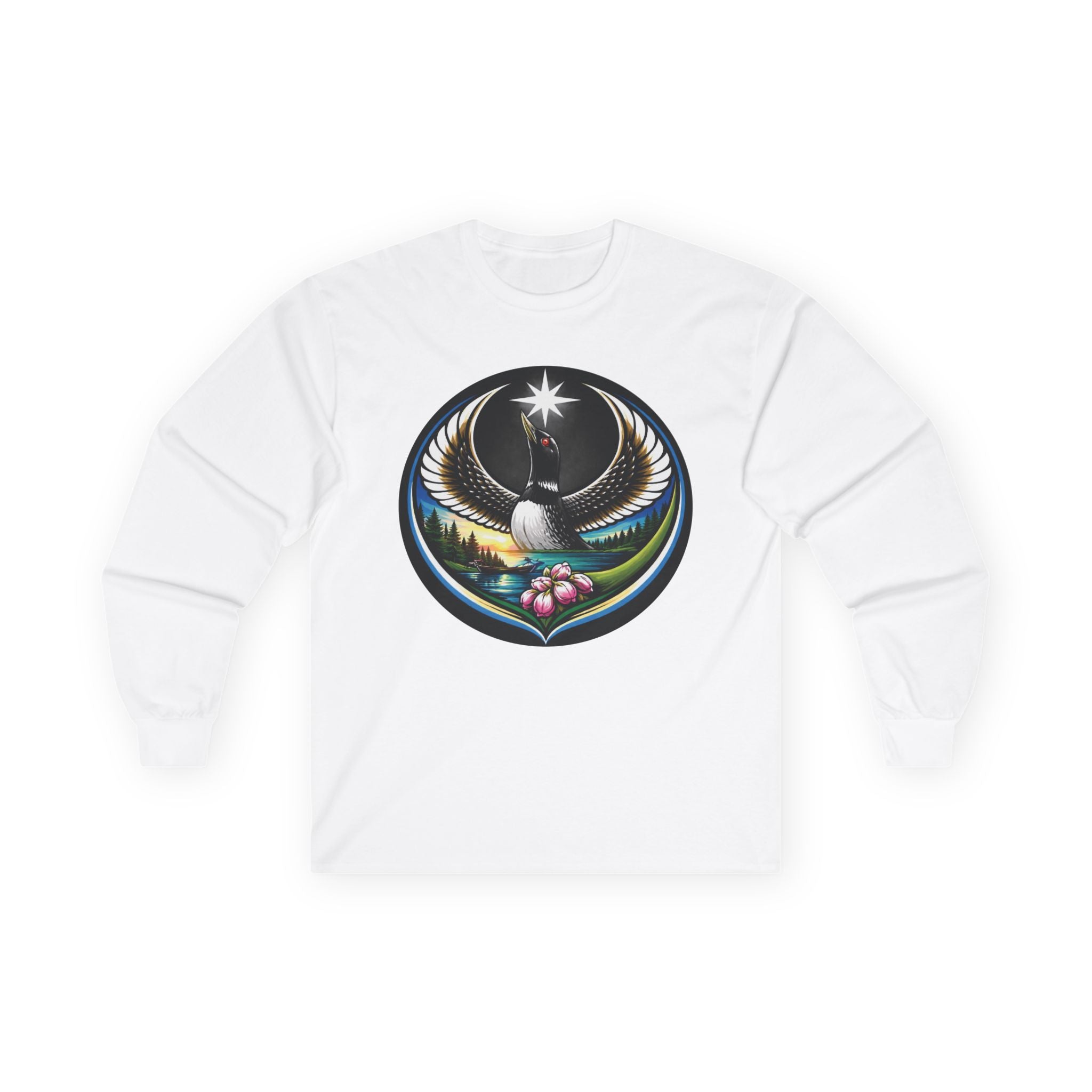 Minnesota Loon Long Sleeve Tee — State Emblem, Unity & Resilience