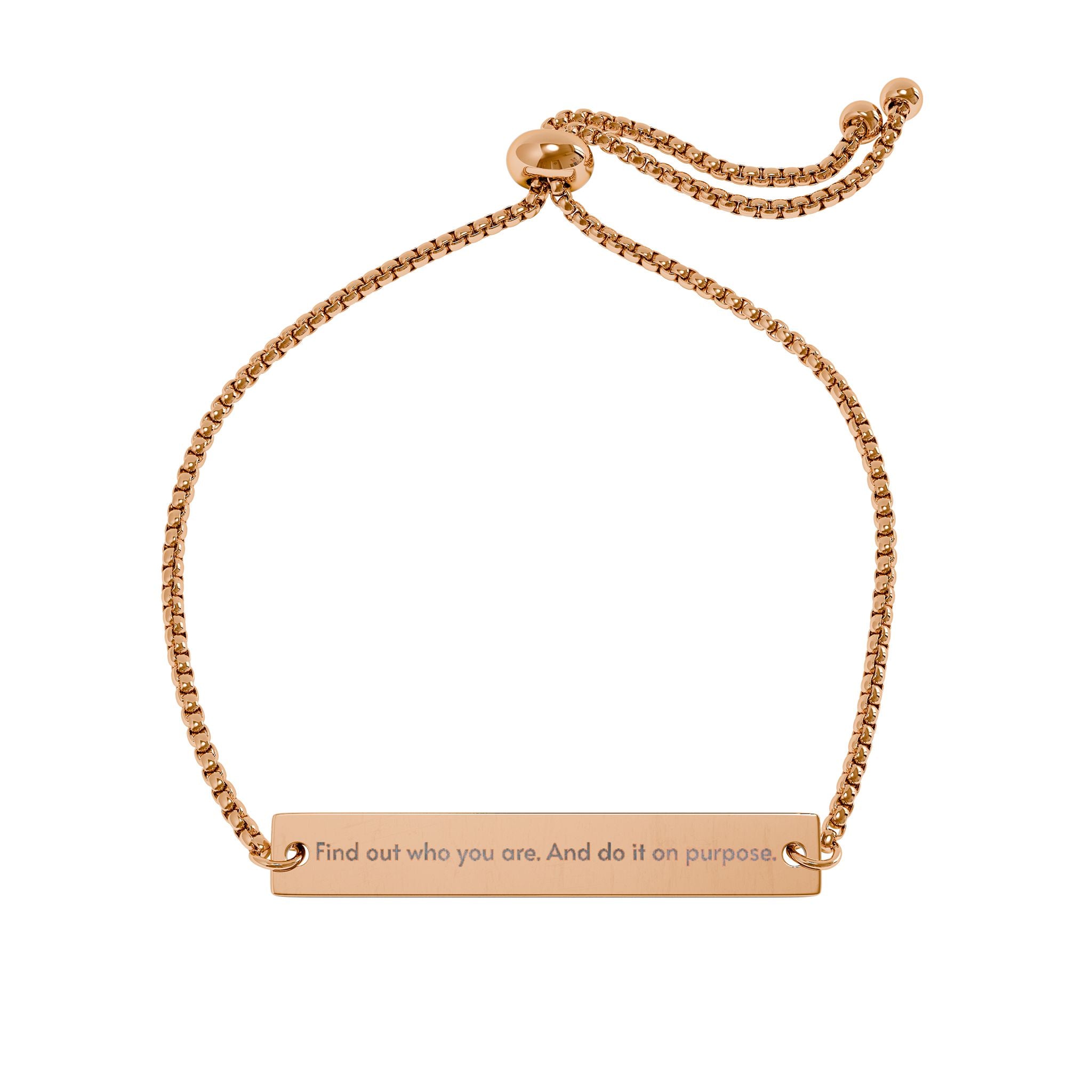 A nod to Dolly Parton, Engraved Adjustable Bracelet