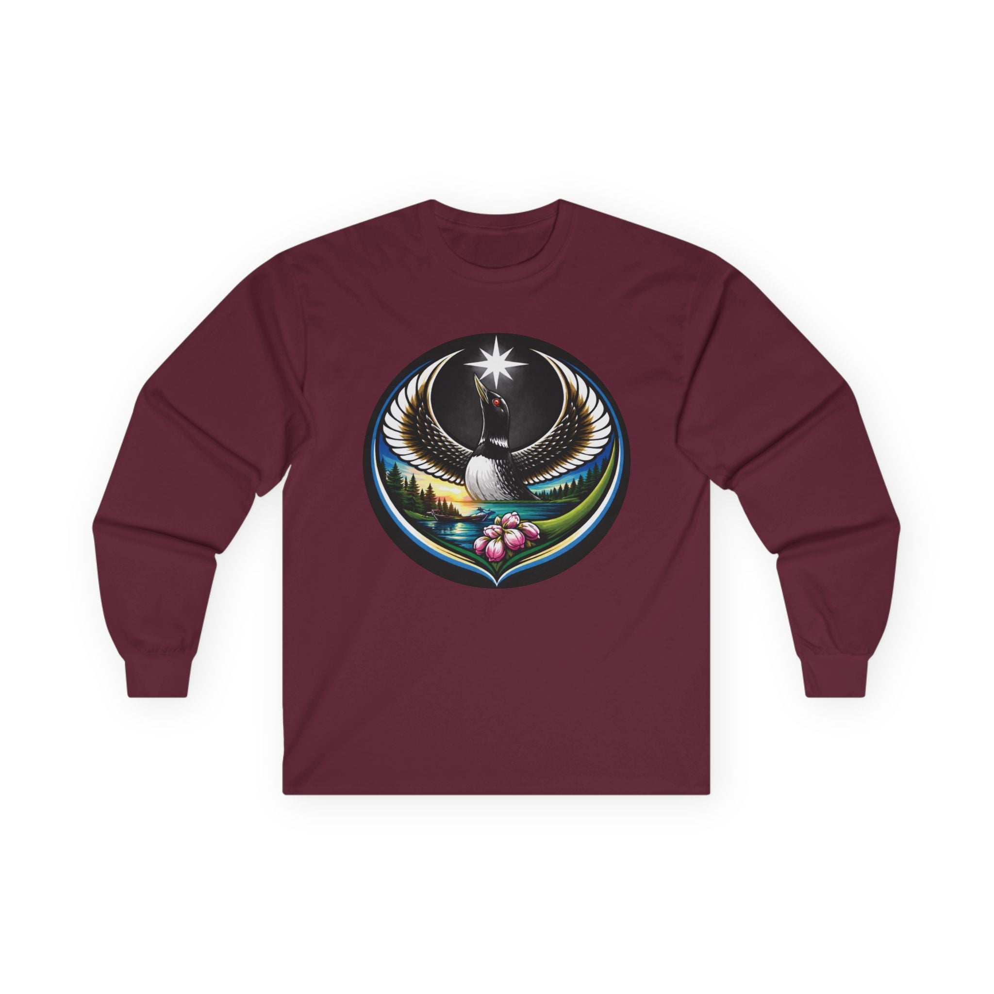 Minnesota Loon Long Sleeve Tee — State Emblem, Unity & Resilience