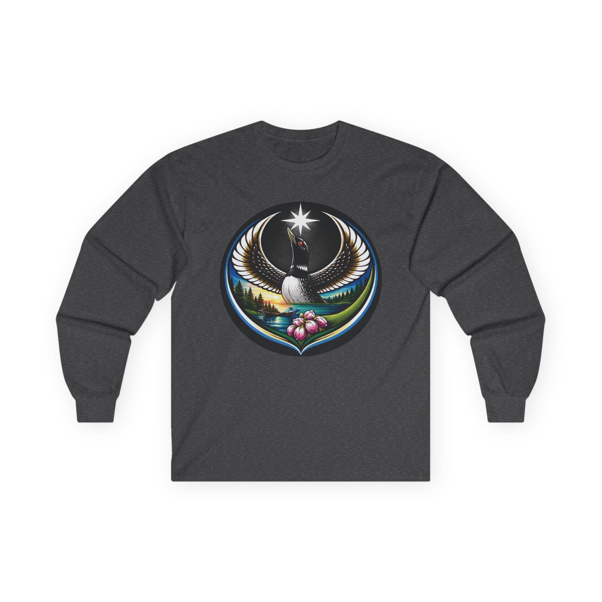 Minnesota Loon Long Sleeve Tee — State Emblem, Unity & Resilience