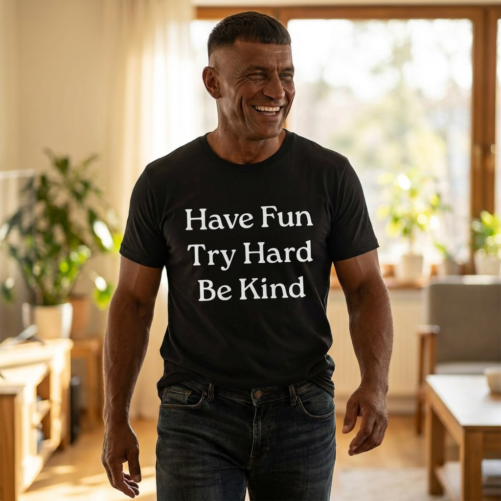 Have Fun Try Hard Be Kind T‑Shirt