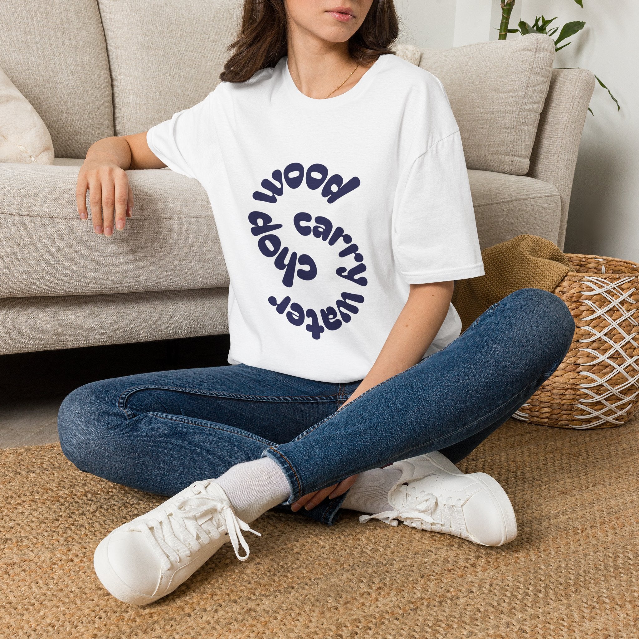 Chop Wood, Carry Water T-Shirt  Circle Graphic