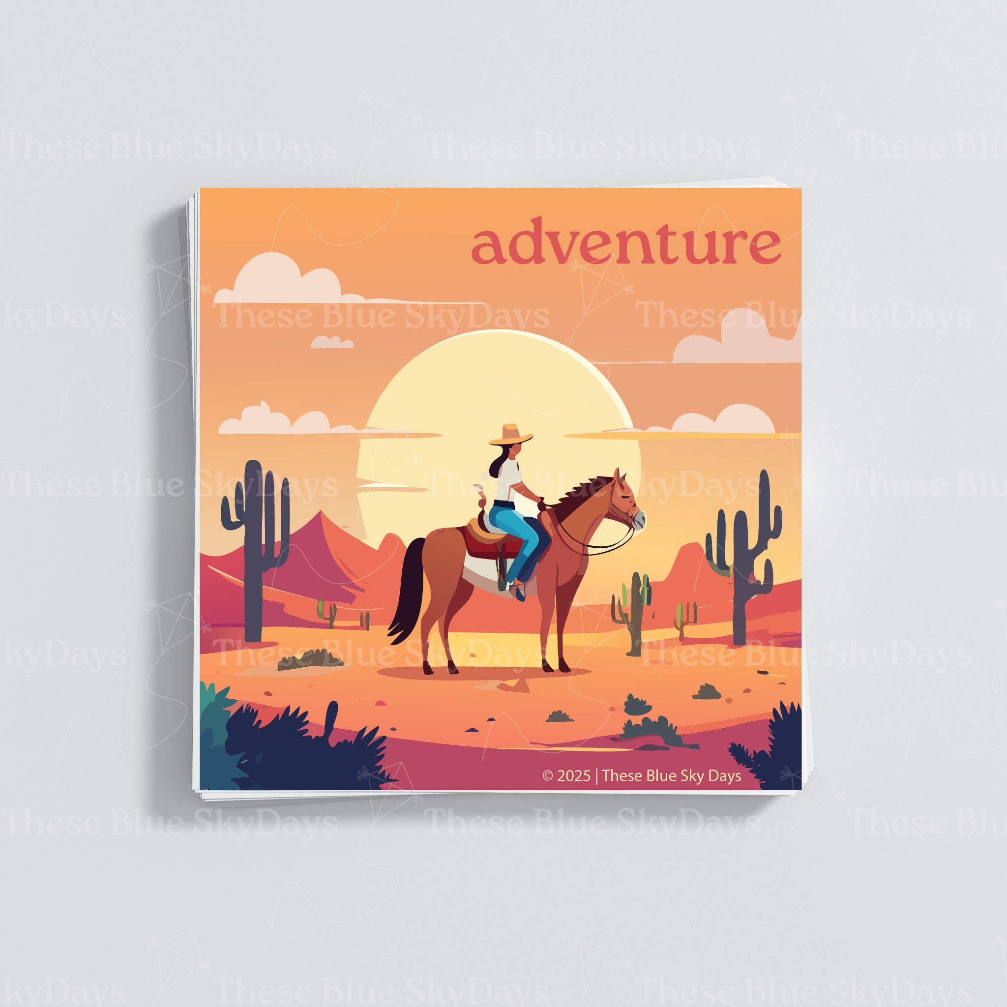 Adventure sticker | Square
